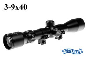 Optyczna Luneta Celownicza Walther 3-9x40 (do wiatrówek...) + Montaż 11mm + Akcesoria.