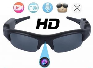 Szpiegowskie Okulary (przeciwsłoneczne) Nagrywające Obraz HD i Dźwięk + Aparat Foto + Dyktafon.