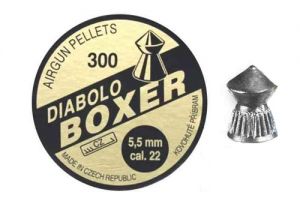 Śruty Diabolo Szpic Boxer Moletowane 5,5mm – 300szt.