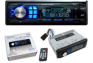 Radio Samochodowe z MP3 + Czytnik Kart SD/MMC, Wejście USB + AUX.