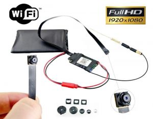 Szpiegowska Mikro Kamera FULL HD (do ukrycia/zabudowy) WiFi/P2P (cały świat!) + Maskownice + Zapis.