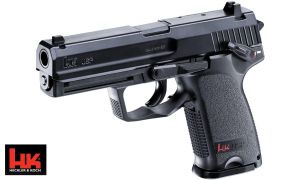 Licencjonowany Pistolet Heckler&Koch USP ASG na Kulki Gumowe/Kompozytowe/Aluminiowe 6mm (napęd Co2).