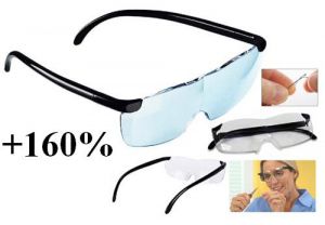 Lupa / Okulary Powiększające BIG VISION 160% + ZOOM + Pokrowiec Ochronny.