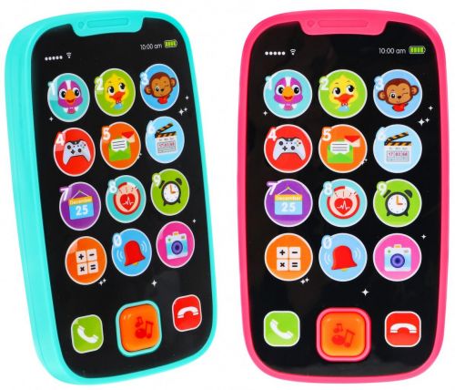 Zabawka - Edukacyjny Interaktywny SmartPhone (do wyboru niebieski i różowy).