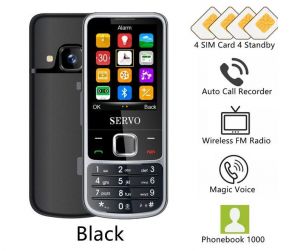 Telefon GSM + Modulator / Zmieniacz Głosu + Nagrywanie Rozmów Telef... (obsługa do 4 kart SIM).