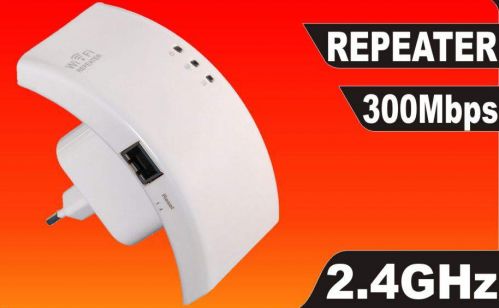 Wzmacniacz (Repeater) Sygnału Internetowego WiFi/Wlan 2.4GHz 300Mbps.