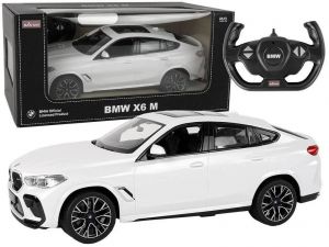 Duże Zdalnie Sterowane Auto SUV BMW X6 M Power (1:14) R/C RASTAR + Bezp. Pilot, Licencjonow., Biały.