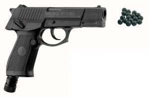 Pistolet CONCORDE DEFENDER RazorGun na Kule Gumowe, Pieprzowe, Proszkowe 12,7mm (0.50) - Napęd CO2.