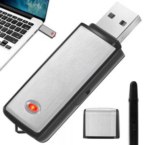 Mobilny Mikro Dyktafon, Rejestrator Dźwięku, Podsłuch Ukryty w Pendrive 8GB (pojemność 120h) + VOX.
