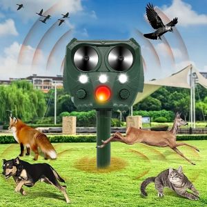 Solarny Elektroniczny Odstraszacz Psów, Kotów, Ptaków, Lisów, Dzików, Saren, Kun, Gryzoni i innych.