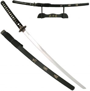 Profesjonalny Długi Miecz Samurajski / Katana BATLLE KANJI (Last Samurai) + Drewniana Pochwa.
