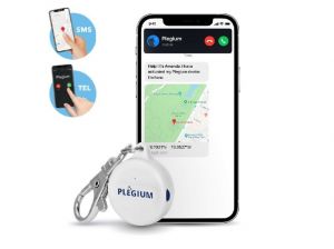 GPS Brelok Alarmowy Lokalizator PLEGIUM SMART EMERGENCY, Powiadomienie, Aplikacja, SMS, TEL.