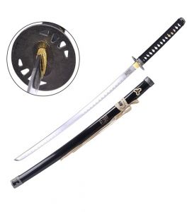 Duży Miecz Samurajski Katana HATTORI HANZO THE BRIDGE KILL BILL + Drewniana Zdobiona Pochwa.