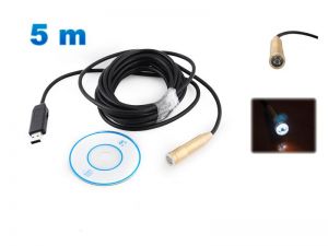 Kamera Endoskopowa/Inspekcyjna USB (pod komputer) + Podświetlenie 4-Led itd.
