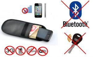 Pokrowiec na Tel. GSM/Smartfon, Kluczyk (chroni przed inwigilacją..), Blokuje Sygnał GSM,GPS,Wifi...