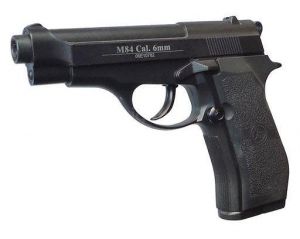 Beretta M84 ASG FULL METAL, na Kule Plastikowe/Gumowe/Kompozytowe/Aluminiowe 6mm (napęd CO2/12g.).