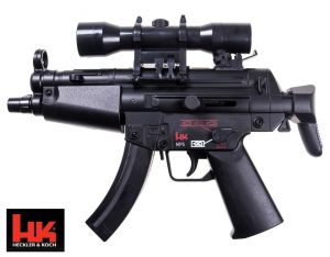 Licencjonowany Pistolet Maszynowy H&K MP5 KIDZ AEG/ASG na Kule 6mm (napęd sprężynowy i elektryczny).