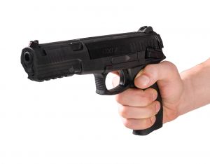 Pistolet Wiatrówka Umarex DX17 na Śruty Diabolo 4,5mm i Kulki BB/BBs 4,46mm (napęd sprężynowy).